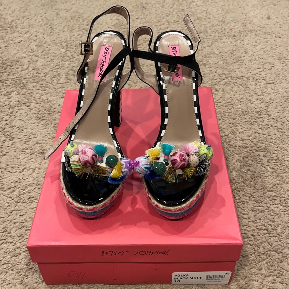 Brand new Betsey Johnson shoes. Never worn. Comes with box.